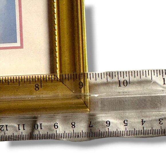 "The Open Gate" By Nora DeBolt Framed Lithograph 1992 Arthur A. Kaplan Co. Gold - Picture 9 of 10